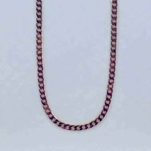 Heavy 26” 18k Gold Filled Diamond Cut Curb Chain Necklace NWT - Picture 2 of 9